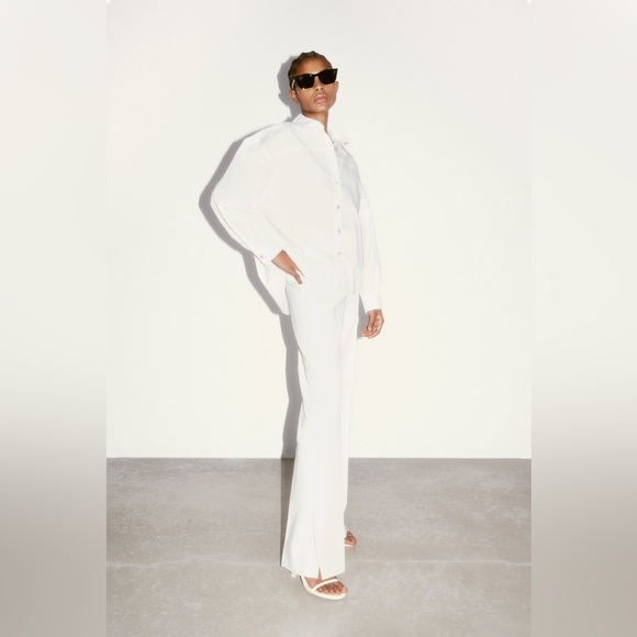 ZARA JEWEL BUTTON POPLIN
SHIRT - Picture 1 of 9